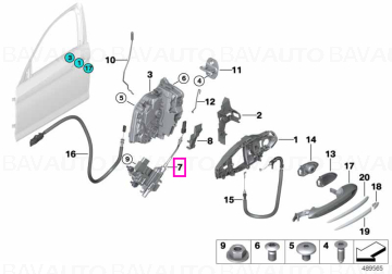 Mecanism inchidere asistata usa fata, stanga - BMW Seria 5 G30 G31 G38 F90 M5