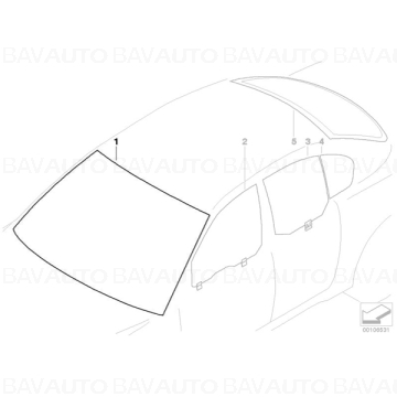 51317070294 - Parbriz cu senzor pl - Original BMW