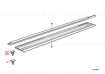 51471840961 - Clemă - BMW - Seria 3 E21, Seria 7 E23 - de la 01.06.1975 - Original BMW Group - BavAUTO