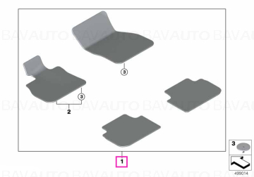 Set covorase fata/spate, M, Velur, Negru - BMW Seria 3 G20 G21, Seria 4 G26 Gran Coupe