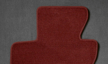 51479117345 - Set covorase fata/spate, Velur, Rosu (Chateau) - BMW Seria 6 E63 - Original BMW