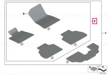 51479458677 -  Set covorase fata/spate, Velur, Indi Antracit cu cusatura Alba (ElfenbeinWeiss) - BMW X7 G07  - Original BMW