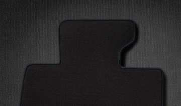 Set covorase fata/spate, Velur, Negru (Carbon Black) - Mini Coutryman R60 - RHD (Volan pe partea dreapta)