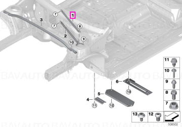 51617327753 - Strut tower brace, left - BMW - Mini - Seria 1 F40, Seria 2 F44 - de la 01.07.2015 - Original BMW - Mini Gro…
