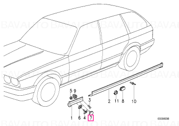 51711927439 - Dop - BMW - Seria 5 E28, Seria 3 E30 - de la 01.02.1981 - Original BMW Group - BavAUTO