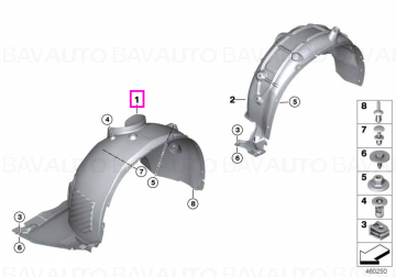 51717342175 - Capac archer roată față stânga - BMW - X2 F39, X1 F48 - de la 01.07.2015 - Original BMW Group - BavAUTO