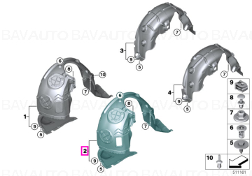 51719621109 - Piesa de schimb originala BMW Group - 51719621109 - BMW - Mini - Original BMW - Mini Group - BavAUTO
