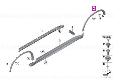51778065898 - Carcasă roată spate dreapta M - BMW - X6 F16, X6 F86 - de la 01.08.2014 - Original BMW Group - BavAUTO
