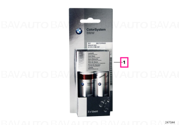 51912360624 - Set creion corector vopsea janta - BMW black matt - 2X12ML A45 - Original BMW