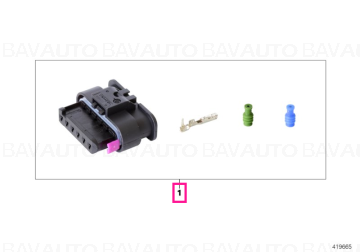 61132359993 - Repair kit, socket housing 6 POL. - Original BMW