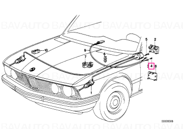 61138360844 - Bec 0,36 WATT - BMW - Seria 6 E24, Seria 5 E28 - de la 01.06.1978 - Original BMW Group - BavAUTO