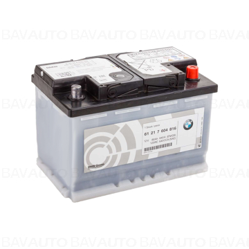 61217604816 - Baterie standard originala - 80AH - BMW Seria 1 E81 E82 E87 E88, Seria 3 E46 E90 E91 E92 E93, Seria 5 E39, Seria 7 E38, X3 E83, X5 E53, Z4 E85 E86 E89 - Mini R50 R55 R56 R57 R58 R59 R60 R61 - Original BMW