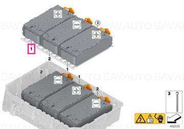 61278686085 - Celule baterii/acumulator High-Voltage (26AH POS) - BMW Seria 2 F45 Active Tourer, Seria 3 F30 LCI, Seria 5 G30, Seria 7 G11 G12, X5 F15 - Mini Countryman F60  - Original BMW