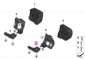 61317653978 - Suport incarcator contact dreapta - BMW Motorrad - K26, K41 - de la 08.11.2000 - Original BMW Motorrad Group…