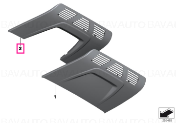 61319249564 - Trim, roofliner, black - BMW - Seria 1 F20, Seria 1 F20 LCI - de la 01.07.2011 - Original BMW Group - BavAUTO