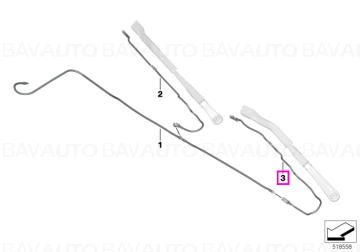 61619478357 - Duză spalare cu furtun șofer LL - BMW - Seria 3 G20, Seria 3 G21 - de la 02.11.2018 - Original BMW Group - B…