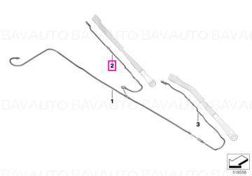 61619478358 - Duză spalare cu furtun pasager LL - BMW - Seria 3 G20, Seria 3 G21 - de la 02.11.2018 - Original BMW Group -…