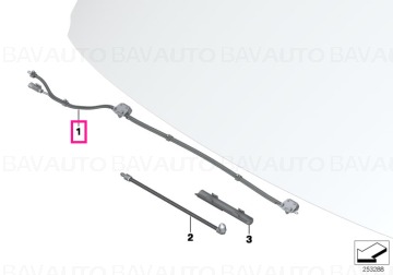 61667276500 - Nozzle chain, windscreen washer system - Original BMW