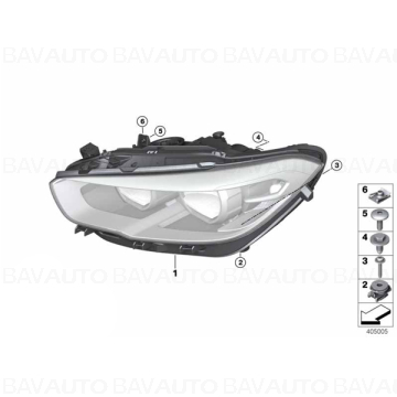 63117414147: Far LED AHL BMW Seria 1 F20, F21 - stanga | Original BMW