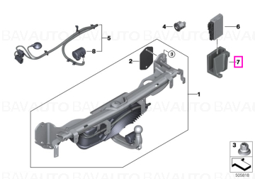 Suport unitate de control carlig remorcare electric, pivotant - BMW Seria 4 G26, i4 G26