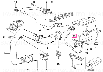 63121374075 - Piuliță elastică ST 4.8 - BMW - Seria 3 E30, Seria 8 E31 - de la 01.09.1982 - Original BMW Group - BavAUTO