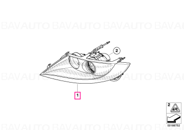 63127165673 - Far stânga - BMW - Z4 E85 - de la 02.12.2002 - Original BMW Group - BavAUTO