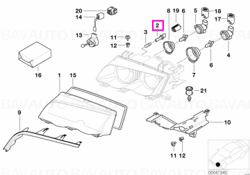 Soclu bec poziție - BMW Seria 3 E46 - MINI Cabrio R57, Clubman R55, Countryman R60, Coupe R58, Paceman R61, R56, Roadster R59