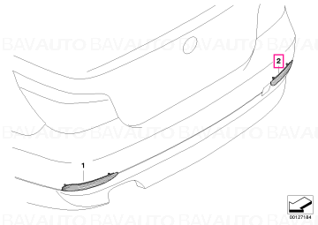 63146915040 - Reflector dr.spoiler - Original BMW