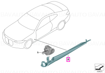 Suport modul iluminare ambientala, prag stanga - BMW Seria 4 G26, i4 G26