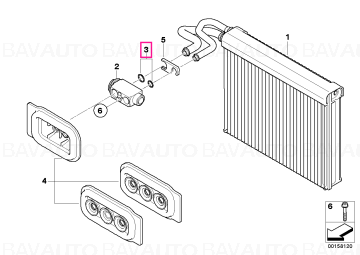 64119127185 - Set garnituri ventil expansiune - BMW - X5 E70, X5 E70 LCI - de la 02.10.2006 - Original BMW Group - BavAUTO