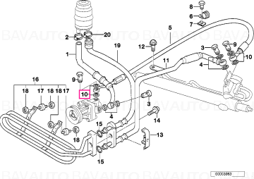 64508390601 - Inel garnitură D=7,65MM - BMW - Seria 3 E21, Seria 7 E23 - de la 01.06.1975 - Original BMW Group - BavAUTO