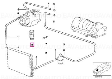 64538375742 - Inel garnitură - D=13,7 MM - BMW - Seria 7 E38, Seria 5 E39 - de la 01.02.1994 - Original BMW Group - BavAUTO