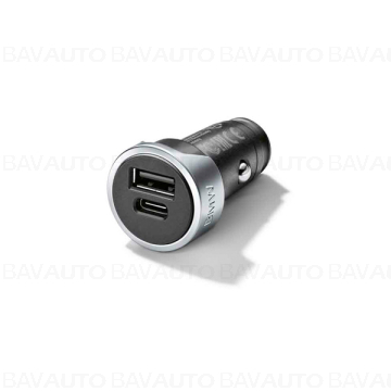 65412458286 - BMW USB Dual Charger - Incarcator dual USB Type-A, Type-C - Original BMW
