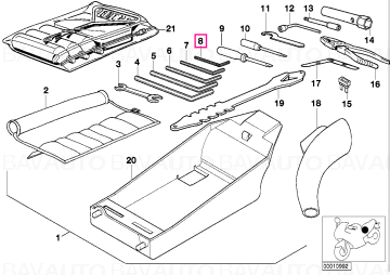 71112347278 - Cheie Torx 25 - BMW Motorrad - 259S, 89V3 - de la 01.04.1998 - Original BMW Motorrad Group - BavAUTO
