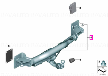 Carlig remorcare electric pivotant - BMW X5 F15 F85 M, X6 F16 F86 M