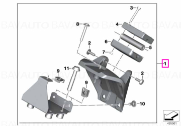 77529898252: Suport pentru sisteme de navigatie BMW Motorrad