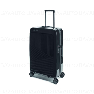 Valiza / Troler 70L, Negru (Black) Lucios, Logo BMW