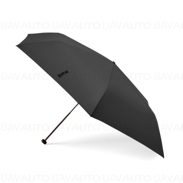 80235A87976 - Umbrelă pliabilă BMW ultra ușoară, Negru (Black) - Original BMW