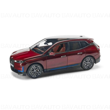 Miniatura BMW iX Aventurin, Rosu inchis metalizat (Dunkel Rot Metallic) - scara 1:18