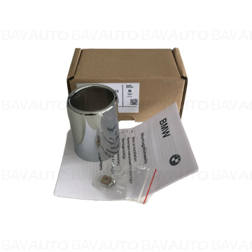 82129408593 - Ornament toba finala, cromat, 55X51MM, 71MM - BMW Seria 3 E36 323ti M52, BMW Z3 2.8 M52 - Original BMW