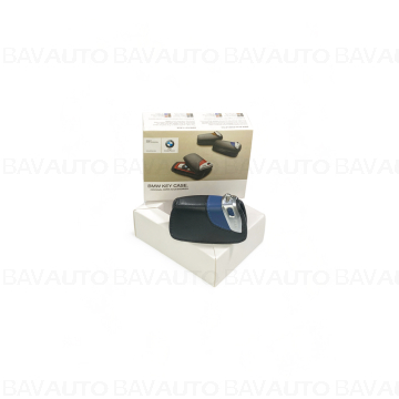 82292219915 - Husa cheie M Sport Line, negru/albastru - BMW Seria 1, Seria 2, Seria 3, Seria 4, Seria 5, Seria 6, Seria 7, X3, X4, X5, X6 - Original BMW