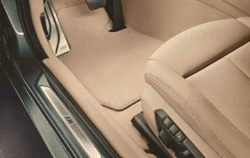 51477265530 - Covoras zona sofer, Velur, Bej - BMW Seria 3 E93 - Original BMW