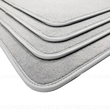 Set covorase fata/spate, Velur, Gri (Silverstone) - BMW Seria 6 F06 Gran Coupe