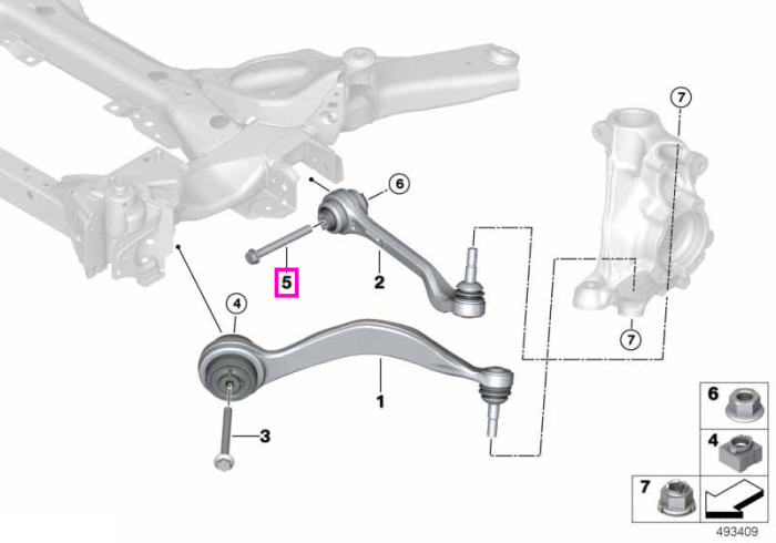 Surub hexagonal cu saiba, M12x1.5x110 - BMW