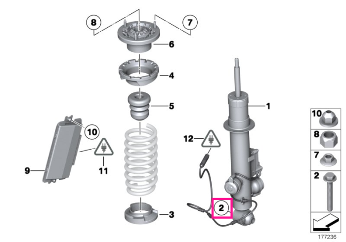 Surub hexagonal cu saiba, M16x1,5x110mm - BMW - Mini