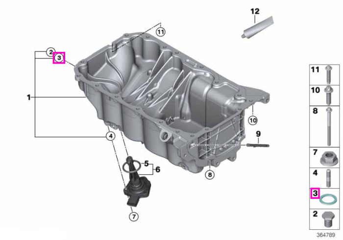 Garnitura etansare, cupru, A12x16 - BMW - Mini - BMW Motorrad