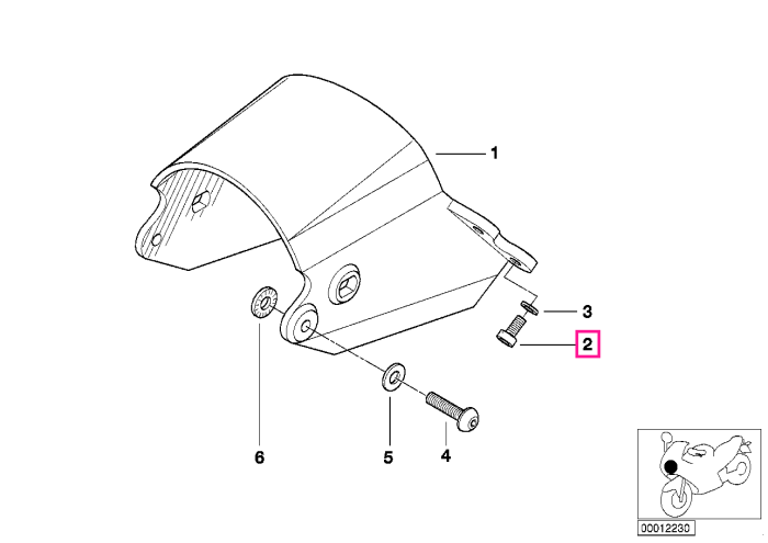 Surub (M6x16-8.8-ZNNIV) - BMW - Mini - BMW Motorrad