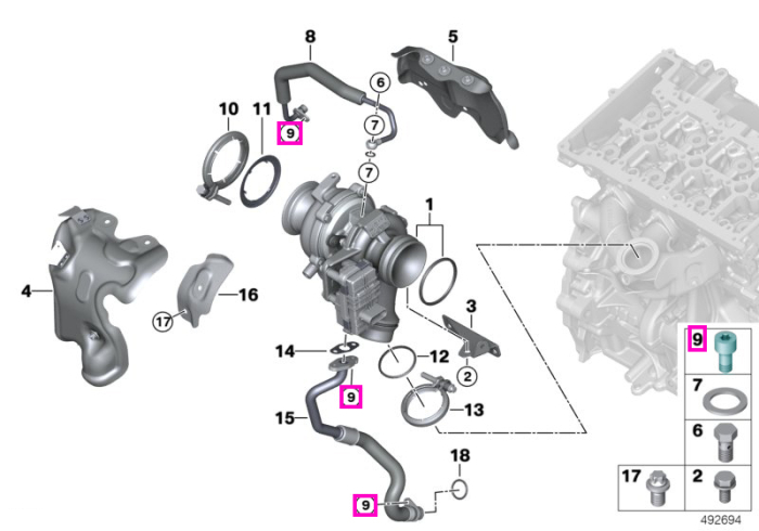 Surub ISA M6x12‑8.8‑ZNNIV - BMW - Mini - BMW Motorrad