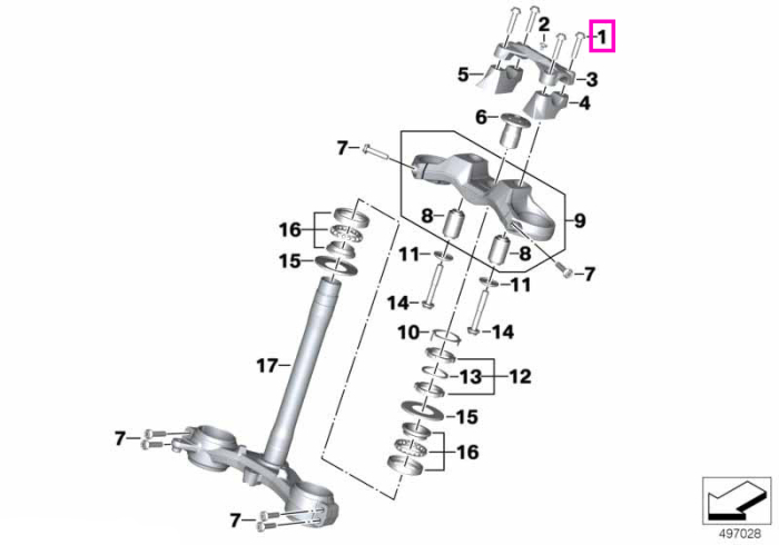 Surub cu cap cilindric (M8X35 ZNNIV SI) - BMW Motorrad K63, K69, K80, K81, K82, K83, K84, KM3, KM9