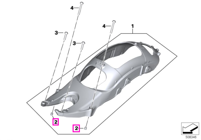 Diblu (12,5x10,5x13,5) - BMW Motorrad K21, K34, K35, K42, K46, K47, K49, K50, K51, K52, K53, K54, K63, K66, K67, K69, K73, K83, K84, KA1, KA2, KA3, KA4, KA5, KD1, KM3, KM9, KR1, KR3